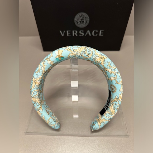VERSACE DYLAN TURQUOISE HEADBAND NWT - Picture 4 of 10